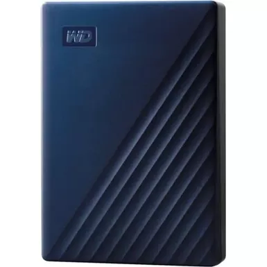 image of WD - My Passport for Mac 4TB External USB 3.0 Portable Hard Drive - Blue with sku:bb21269578-bestbuy