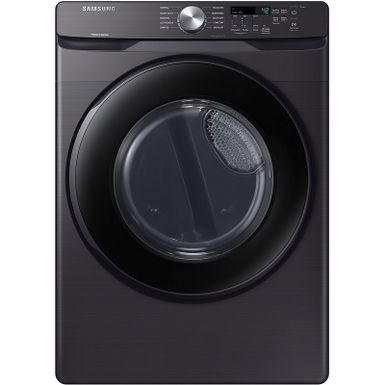 image of Samsung Ada 7.5 Cu. Ft. Fingerprint Resistant Black Stainless Steel Gas Dryer With Sensor Dry with sku:dvg45t6000bss-abt