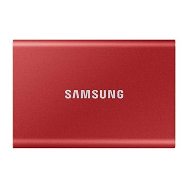 image of Samsung 1tb T7 Usb 3.2 Red Portable Ssd with sku:mu-pc1t0r/am-abt