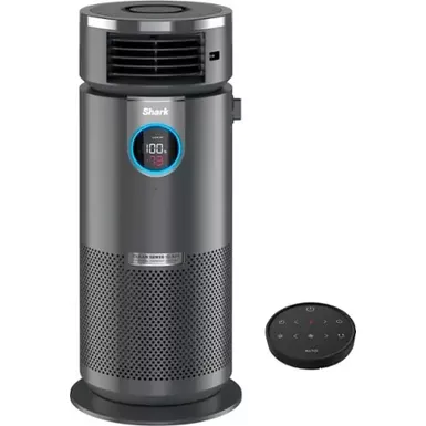 image of Shark - 3-in-1 Air Purifier, Heater & Fan with NanoSeal HEPA, Cleansense IQ, Odor Lock, for 500 Sq. Ft - Grey with sku:bb22020411-bestbuy