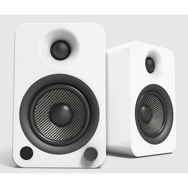 image of Kanto YU4 Matte White Powered Speakers with sku:yu4mw-electronicexpress