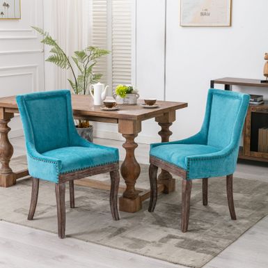 image of 5 Pieces Dining Table Set - N/A - Blue with sku:fcmlmpex0bzao5pdb9ocmwstd8mu7mbs--ovr