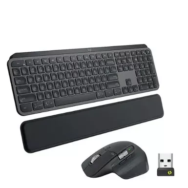 image of Logitech - MX Keys Fullsize Wireless Keyboard and Mouse Bundle with sku:bb22032184-bestbuy