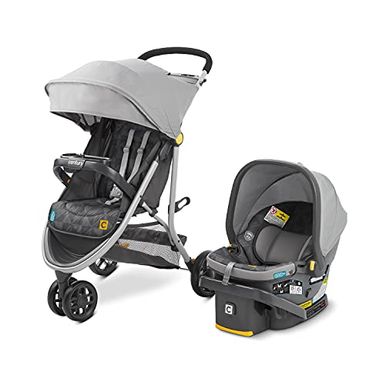 image of Century Stroll On 3-Wheel 2-in-1 Lightweight Travel System – Infant Car Seat and Stroller Combo, Metro with sku:b0921f5gxt-amazon