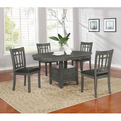 image of Lavon Padded Dining Side Chairs Espresso and Medium Grey (Set of 2) with sku:7xlxyt97ms7xmqlhtmucpgstd8mu7mbs-overstock
