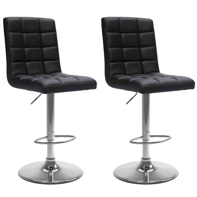 image of Xavier Adjustable Barstools with Swivel Seat (Set of 2) - Black with sku:ur627e2xi-xcr_lpkeu1wgstd8mu7mbs-overstock