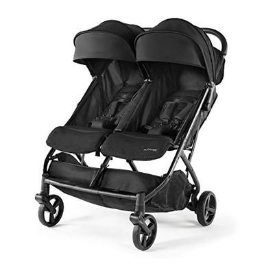 image of Summer 3Dpac CS+ Double Stroller, Lightweight One-Hand Compact Fold, Carseat Compatible, Black with sku:b07wdygzss-amazon