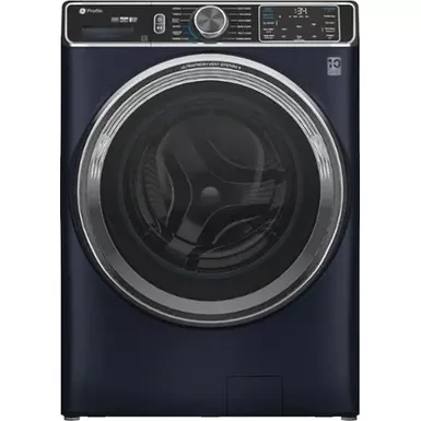 image of GE Profile - 5.3 Cu. Ft. Stackable Smart Front Load Washer with Steam and UltraFresh Vent System+ With OdorBlock - Saphire Blue with sku:pfw870spvrs-abt