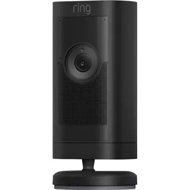 image of Ring - Stick Up Cam Pro Battery Indoor/Outdoor Security Camera with 3D Motion Detection  HDR Video and Color Night Vision  Blk - Black with sku:bb22122193-bestbuy
