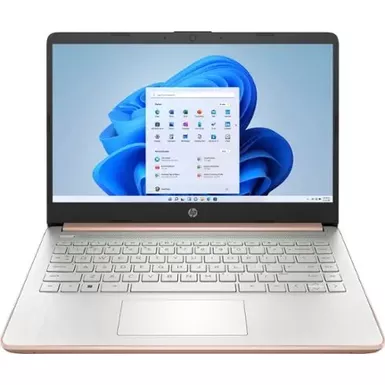 image of HP - 14" Laptop - Intel Celeron - 4GB Memory - 64GB eMMC - Rose Gold with sku:bb21961243-bestbuy