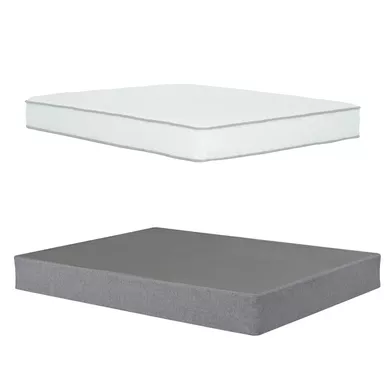 image of Delta 9 in. Twin Metal Mattress Foundation with Solar 9 in. Foam Mattress with sku:65405-primo