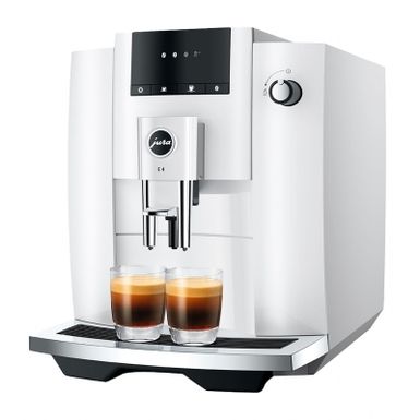 image of Jura E4 Piano White Automatic Coffee & Espresso Machine with sku:15560-electronicexpress