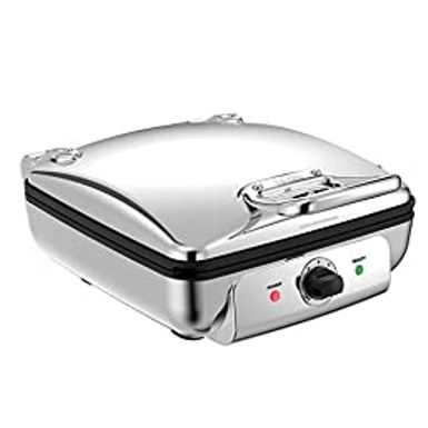 image of All-Clad Gourmet WD822D51 Waffle Maker, 4 slice, Silver with sku:b08jmd5z6k-amazon