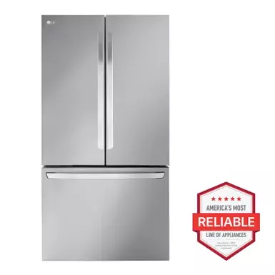 image of Lg Ada 32 Cu. Ft. Smart Standard-depth Max French Door Refrigerator In Printproof Stainless Steel with sku:lrfls3206ss-abt