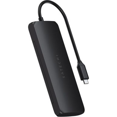 image of Satechi USB Type-C Hybrid Multi-Port Adapter with SSD Enclosure, Black with sku:satstuchsek-adorama