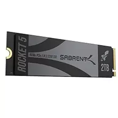 image of SABRENT Rocket 5 2TB Advanced Performance Internal M.2 PCIe GEN 5 14GB/s X4 NVMe SSD (SB-RKT5-2TB) with sku:b0cxvgc466-amazon