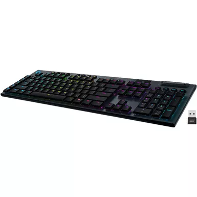 image of Logitech - G915 Wireless Mechanical Game Keyboard Linear, Black with sku:6mf462-ingram