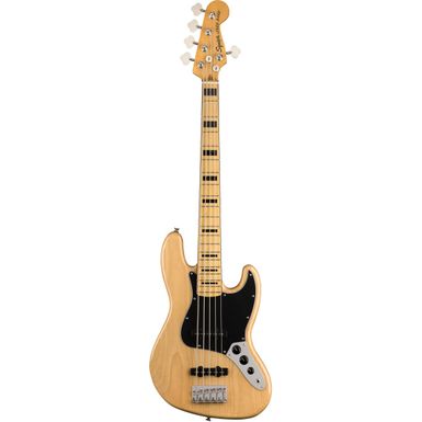 image of Squier Classic Vibe '70S Jazz Bass V 5-String Natural with sku:squ-0374550521-guitarfactory