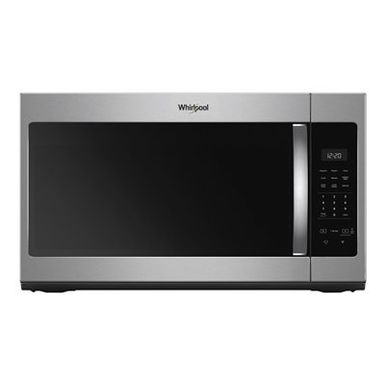 image of Whirlpool 1.7 Cu. Ft. Fingerprint Resistant Stainless Steel Over-the-range Microwave Hood Combination With Electronic Touch Controls with sku:wmh31017hzss-abt
