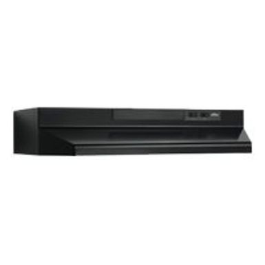 image of Broan Ada F40000 Series 30" Black Convertible Under-cabinet Range Hood with sku:f403023-electronicexpress