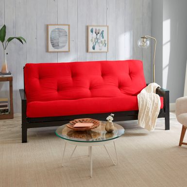 image of Porch & Den Owsley Queen-size 8-inch Tufted Futon Mattress (Mattress Only) - Red - Queen with sku:ju-ctfhqkro9dgpgswvn5w-overstock