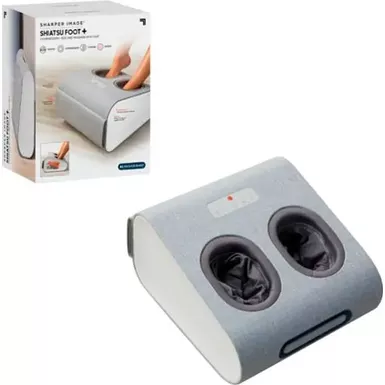 image of Sharper Image - Shiatsu Foot+ Compression and Rolling Massage with Heat - Gray with sku:bb22188460-bestbuy