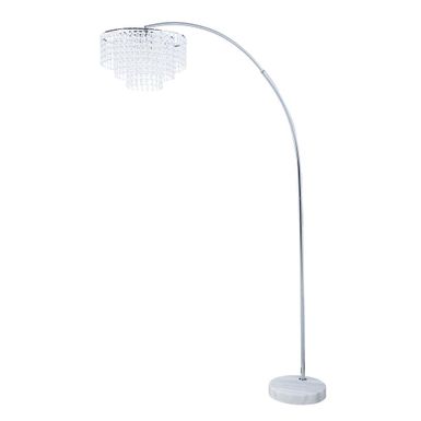 image of Marble Base Floor Lamp Chrome and Crystal with sku:920065-coaster