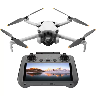 image of DJI - Mini 4 Pro Drone and RC 2 Remote Control with Built-in Screen - Gray with sku:bb22203199-bestbuy