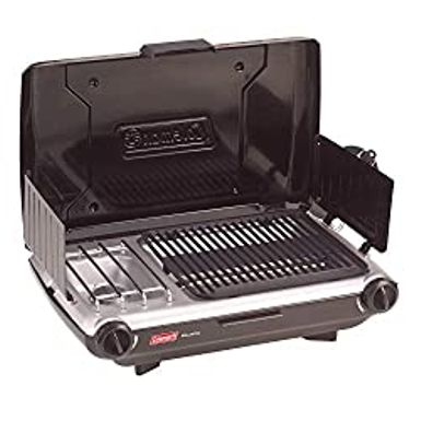 image of Coleman Gas Camping Grill/Stove | Tabletop Propane 2 in 1 Grill/Stove, 2 Burner with sku:b000w4vd8c-amazon