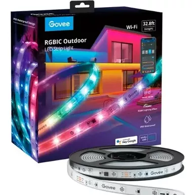 image of Govee - Wi-Fi Bluetooth Smart Outdoor LED Strip Light - Multi with sku:bb22095000-bestbuy