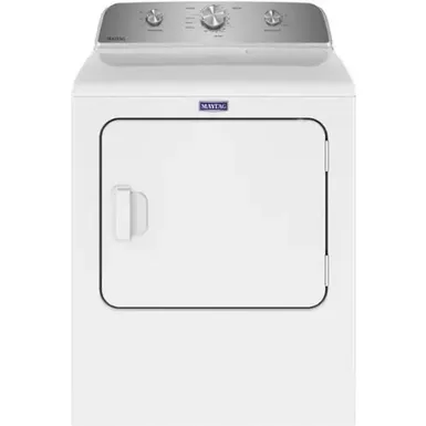image of Maytag - 7.0 Cu. Ft. Electric Dryer with Wrinkle Prevent - White with sku:bb22011048-bestbuy