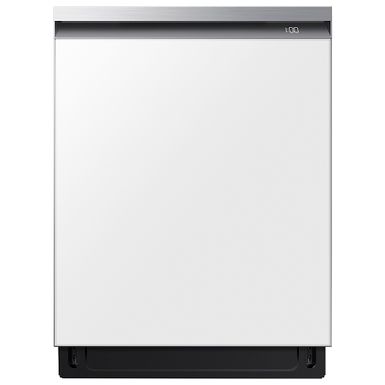 image of Samsung - BESPOKE Smart 42dBA Dishwasher with StormWash+ - White Glass with sku:bb22066470-bestbuy