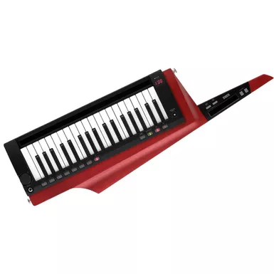 image of Korg RK-100S 2 37-Keys Keytar Controller Keyboard and Modeling Synthesizer, Translucent Red with sku:kork1s2rd-adorama