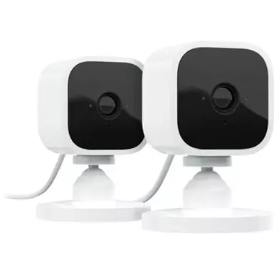 image of Blink - Mini Indoor 1080p Wireless Security Camera (2-Pack) - White with sku:bb21489131-bestbuy