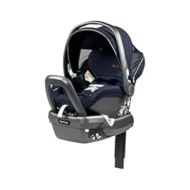 image of Peg Perego Primo Viaggio 4-35 Nido - Rear Facing Infant Car Seat - Includes Base with Load Leg & Anti-Rebound Bar - for Babies 4 to 35 lbs - Made in Italy - Blue Shine (Blue & Copper), 1 Count with sku:b0bhlm73h9-amazon