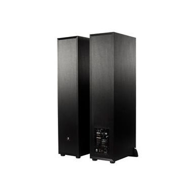 image of Klipsch Reference R-28PF Powered Floorstanding Speakers, Black, Pair with sku:kpr28pf-adorama