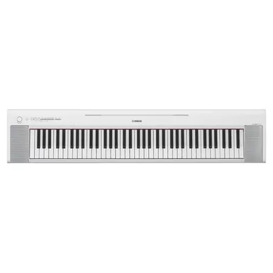 image of Yamaha NP-35 Piaggero Portable 76-Key Piano-Style Keyboard with AC Adapter - White with sku:yanp35wh-adorama