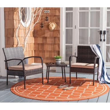 image of SAFAVIEH Outdoor Living Moore 3 Pc Lounge Set - Natural/Beige with sku:dd15bj7so9xhrgaso9_rsastd8mu7mbs-overstock