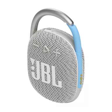 image of JBL Clip 4 Eco Edition UltraPortable Waterproof Speaker Cloud White with sku:jblclip4ecow-adorama