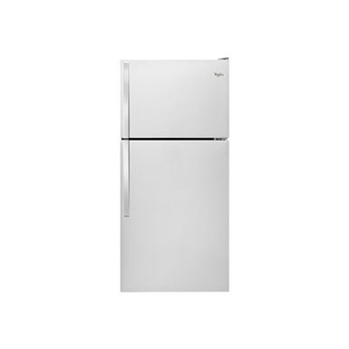 image of Whirlpool Ada 30" Monochromatic Stainless Steel Top-freezer Refrigerator with sku:wrt318fzdmss-abt