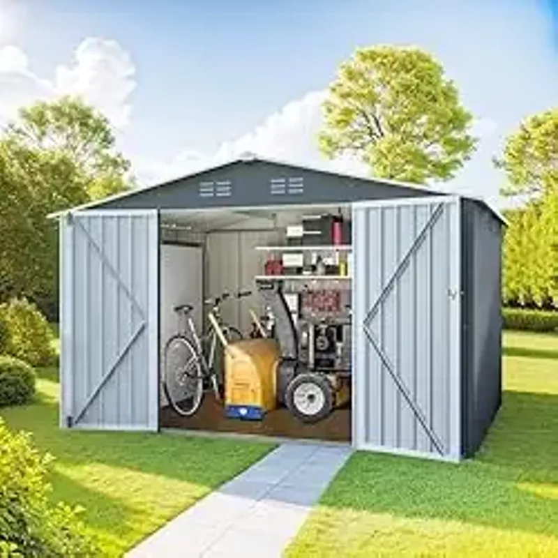 Rent To Own DHPM Sheds 10FT X 12FT Outdoor Storage Clearance Metal