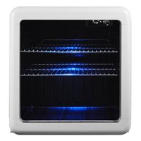 Magic Chef 1.7cu. ft. White Retro Beverage Cooler