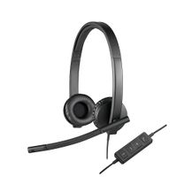 Logitech - H570e Stereo Wired Over-ear Headset - Black