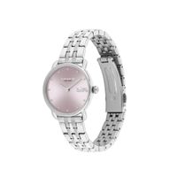 Coach - Ladies' Elliot Silver-Tone Stainless Steel Watch Pink Dial