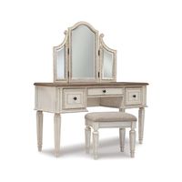 Realyn Vanity/Mirror/Stool (3/CN)