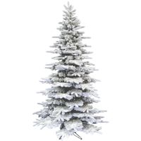 Fraser Hill Farm 6.5' Pine Valley Snow Flocked Tree, No Lights