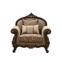 ACME Mehadi Chair w/2 Pillows, Velvet & Walnut