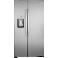 GE - 25.1 Cu. Ft. Side-By-Side Refrigera...