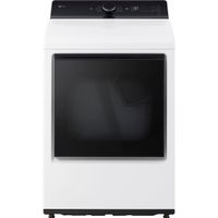 LG - 7.3 Cu. Ft. Smart Electric Dryer with EasyLoad Door - Alpine White