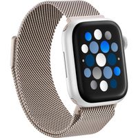 Insignia - Stainless Steel Mesh Band for Apple Watch 38mm 40mm 41mm SE and 42mm Series 10 - Champagne